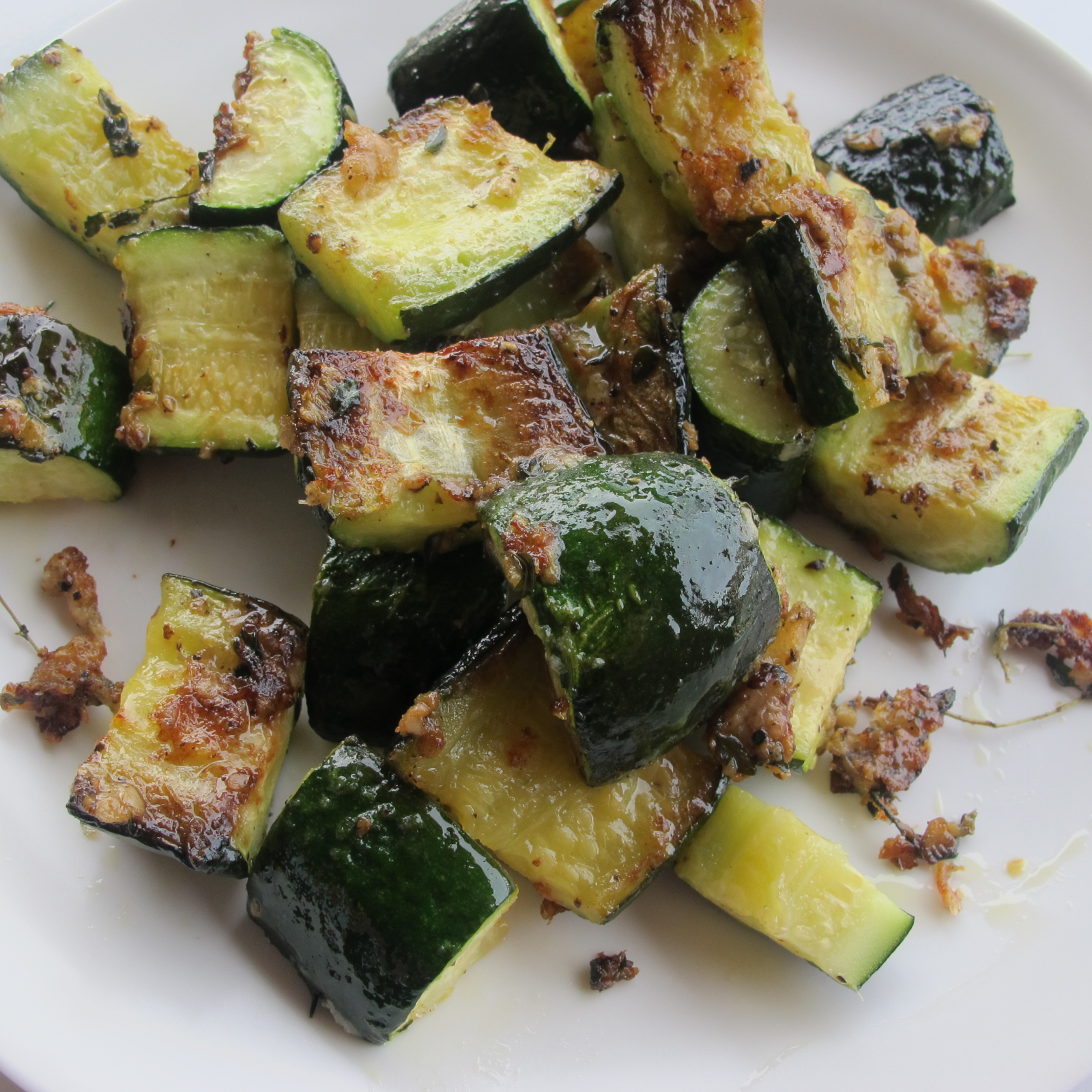 Roasted Parmesan Zucchini