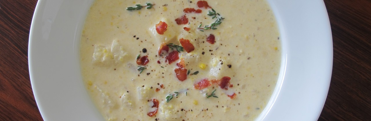 Corn Chowder with Bacon and Thyme