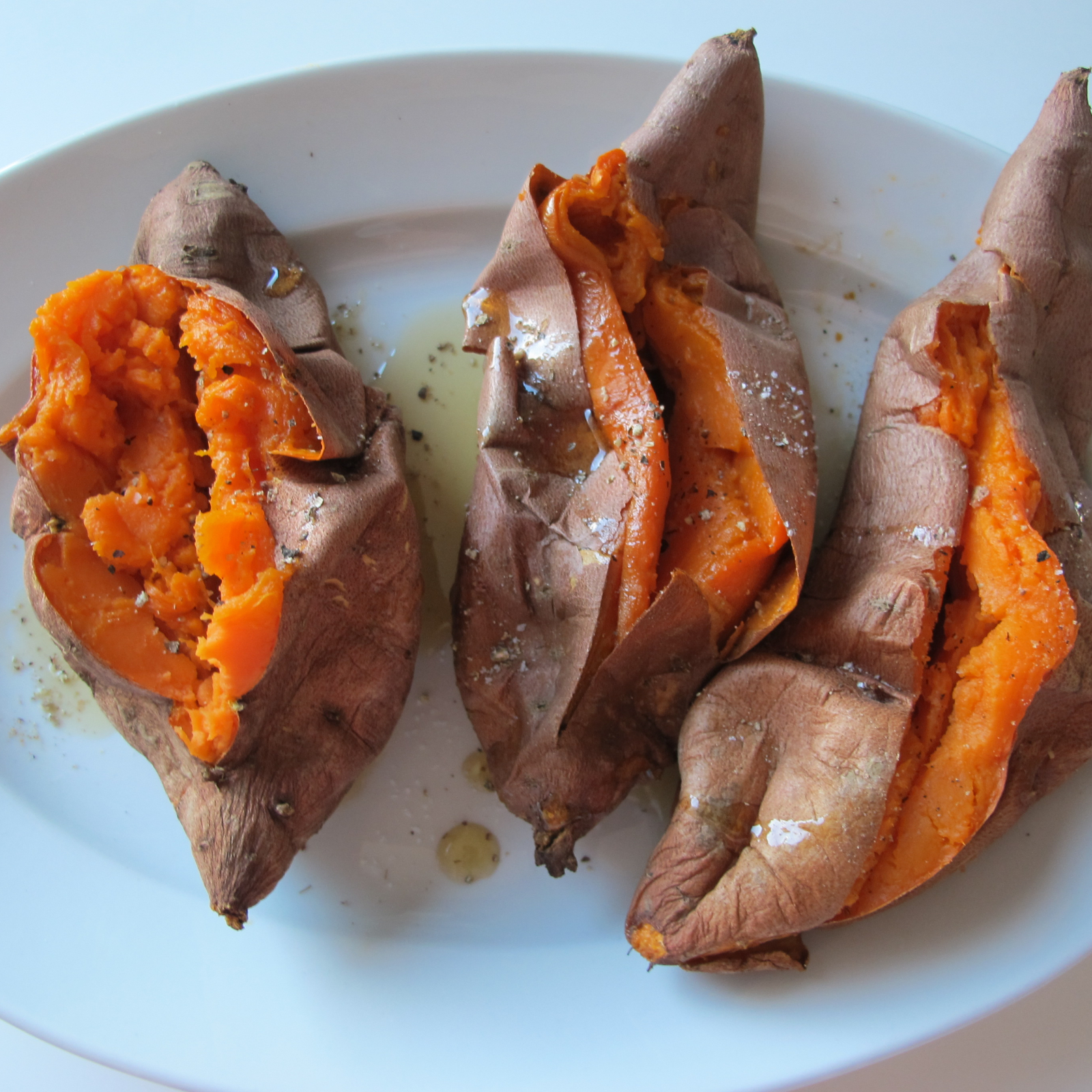 Baked Maple Sweet Potatoes