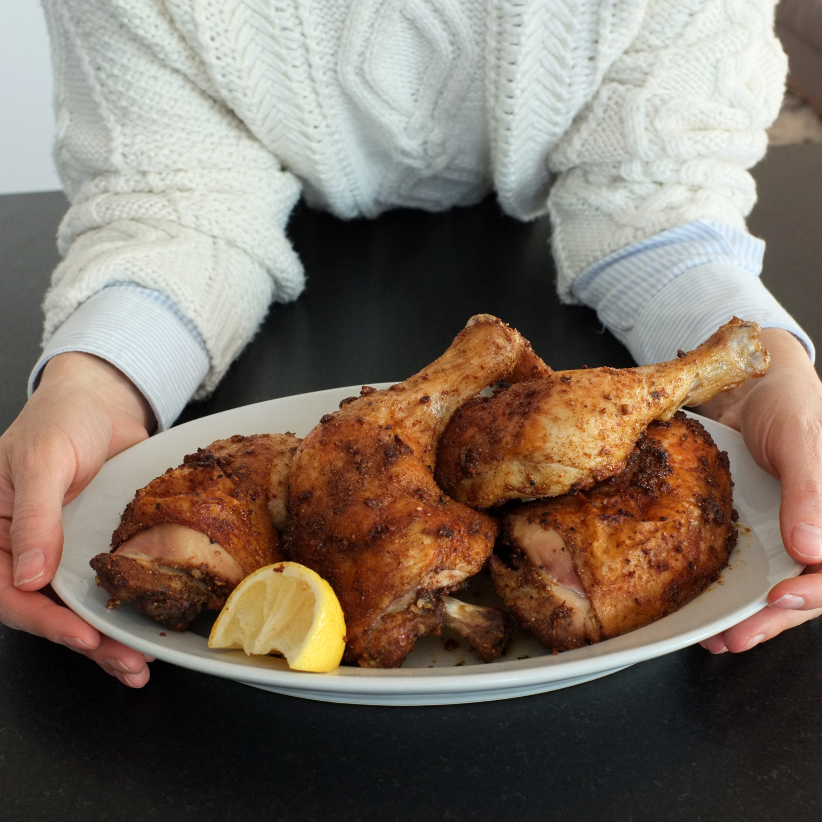 Moroccan-Spiced Roasted Chicken Legs