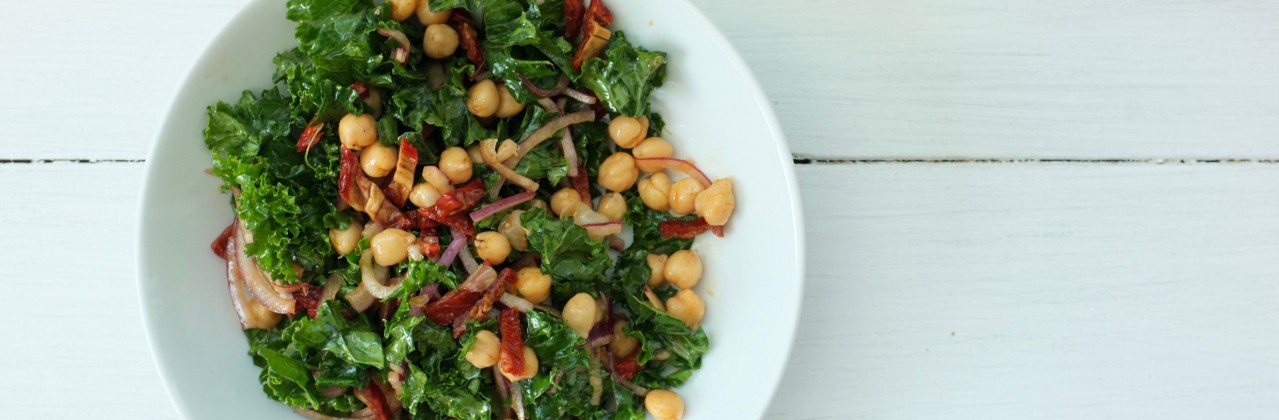 Marinated Kale and Chickpeas