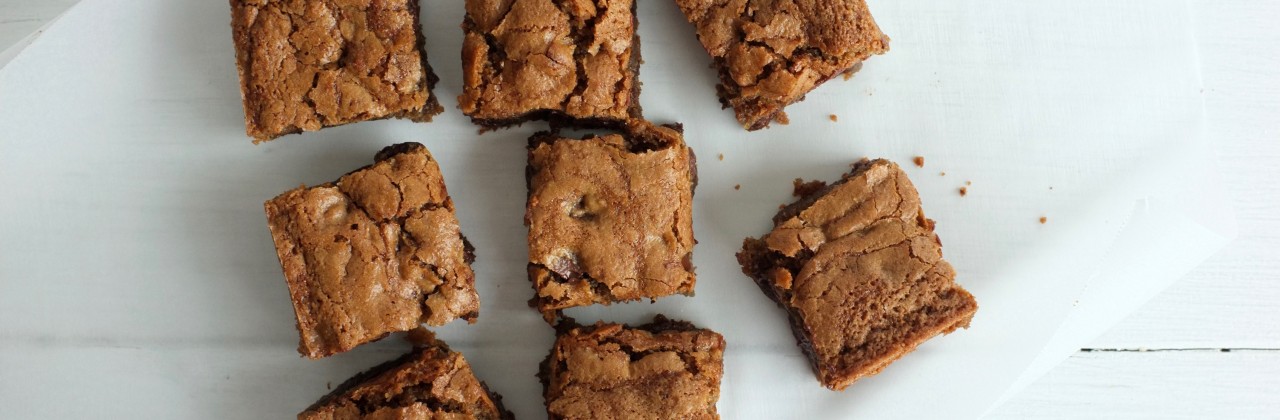 Blondies (with White Beans)