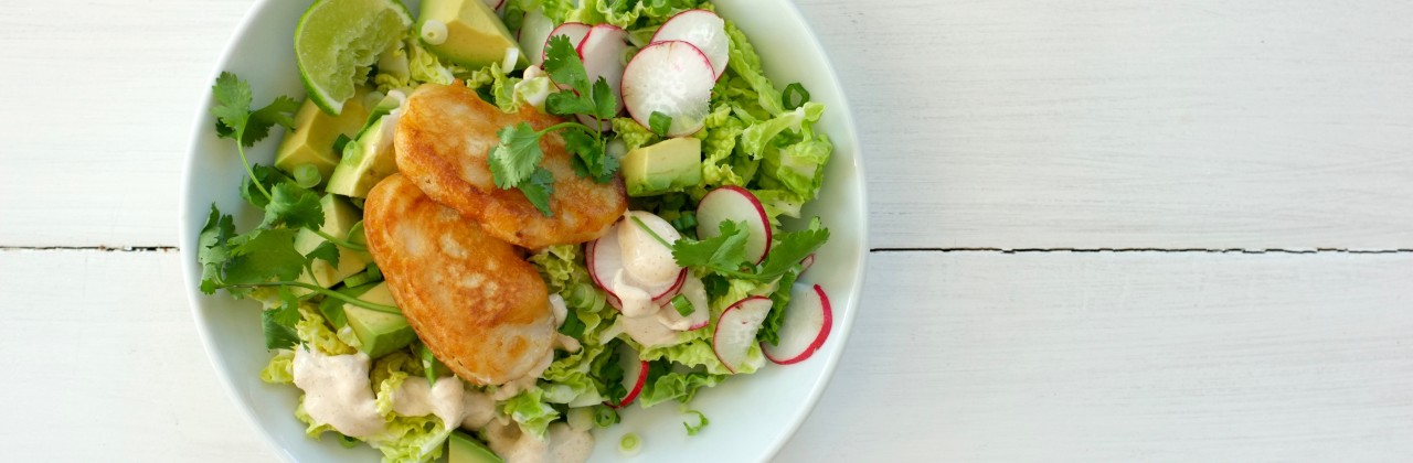 Crispy Fish Taco Salad