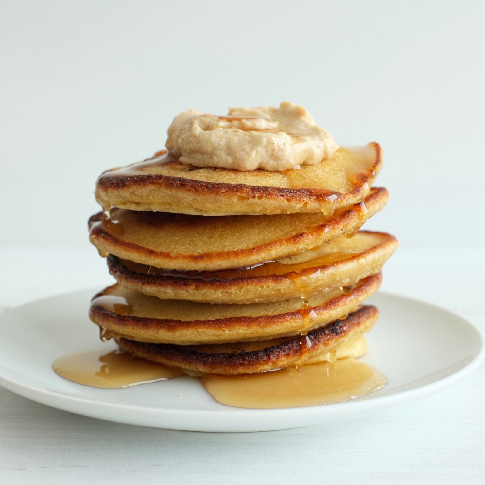 Almond Pancakes with Whipped Banana Butter