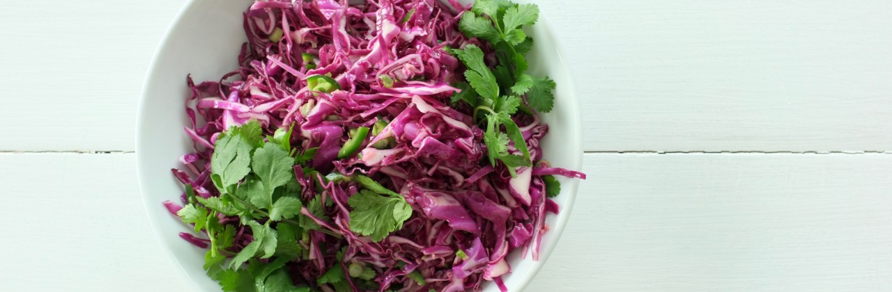 Cabbage Salad with Ginger Dressing