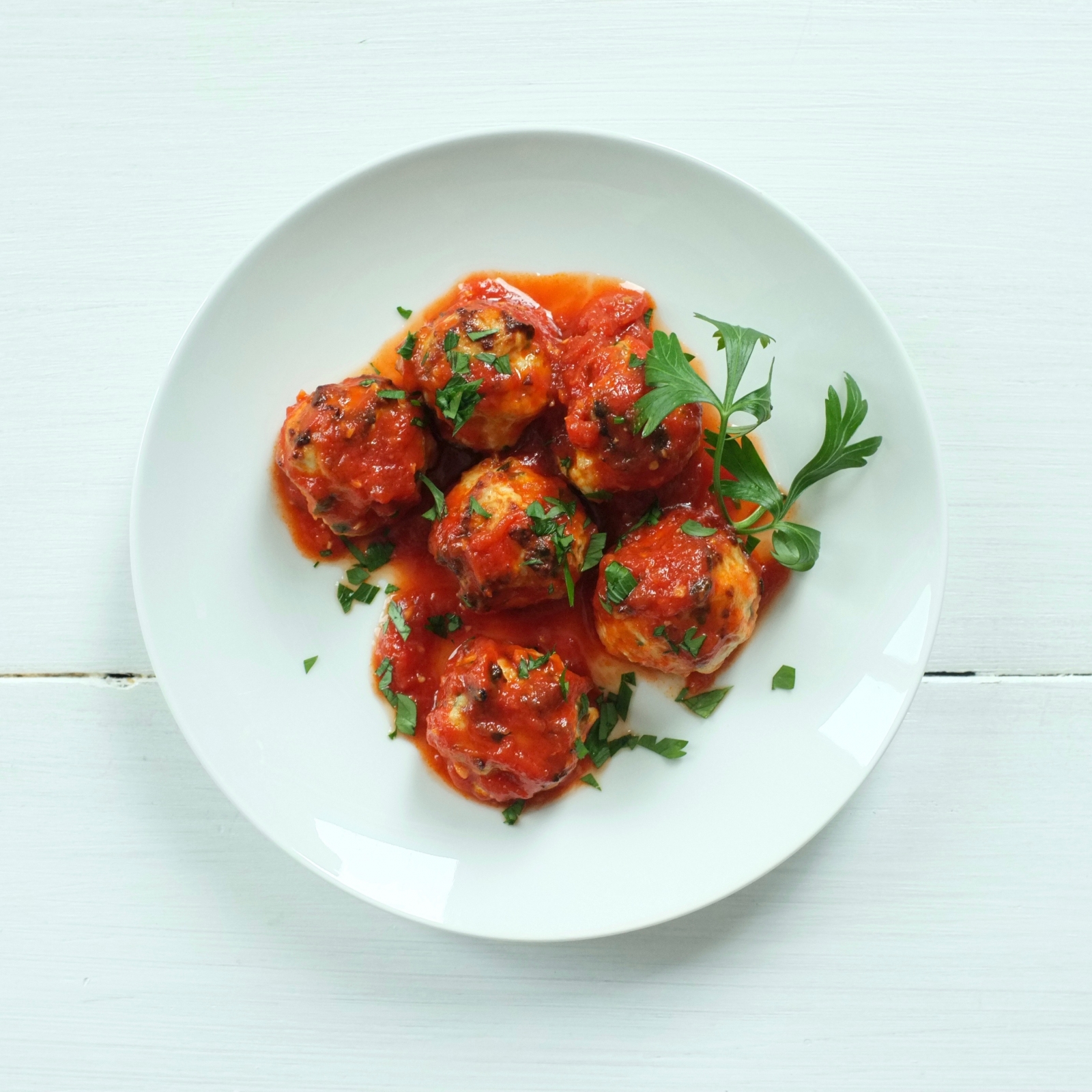 Chicken Meatballs in Smoky Tomato Sauce