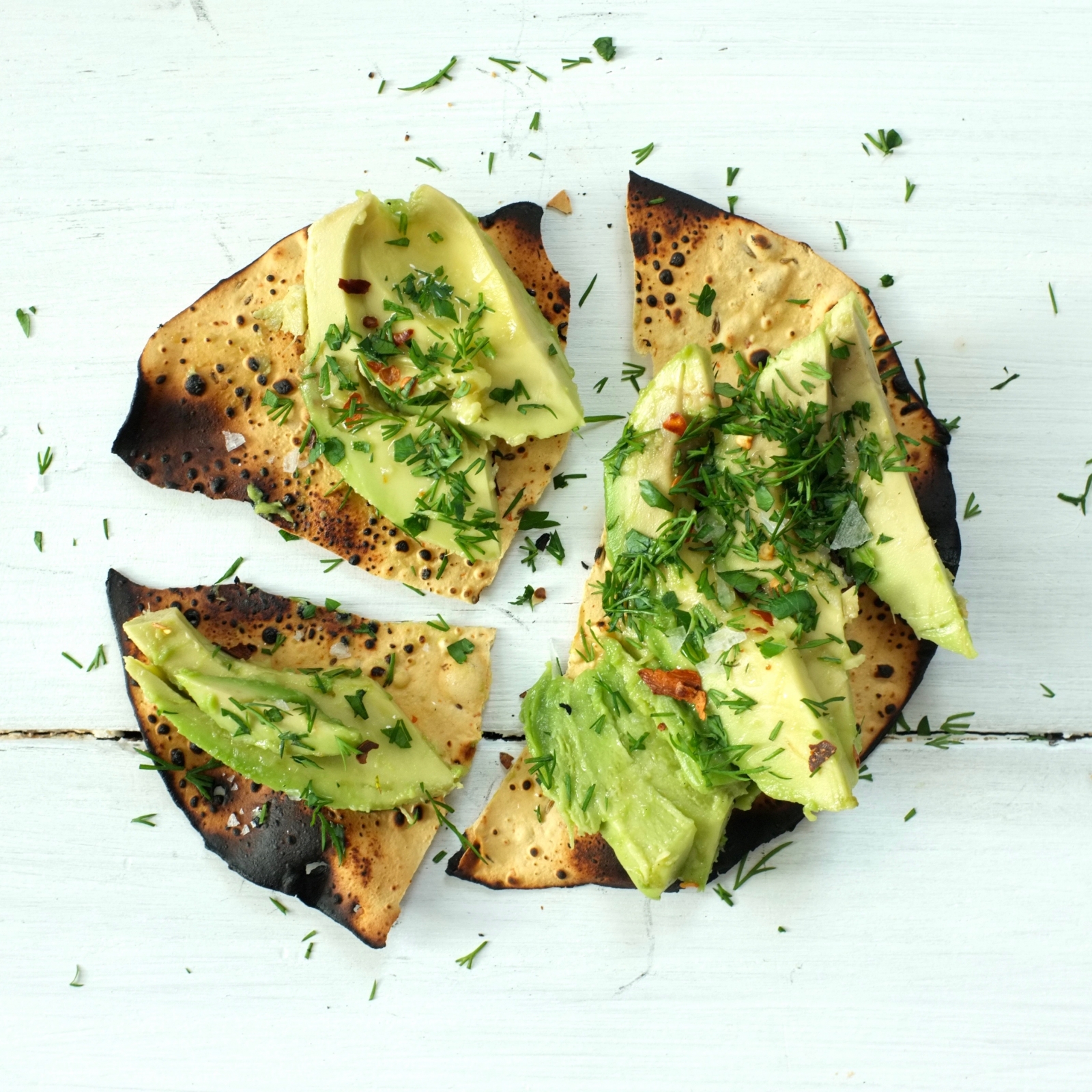 Crispy Papadums with Avocado